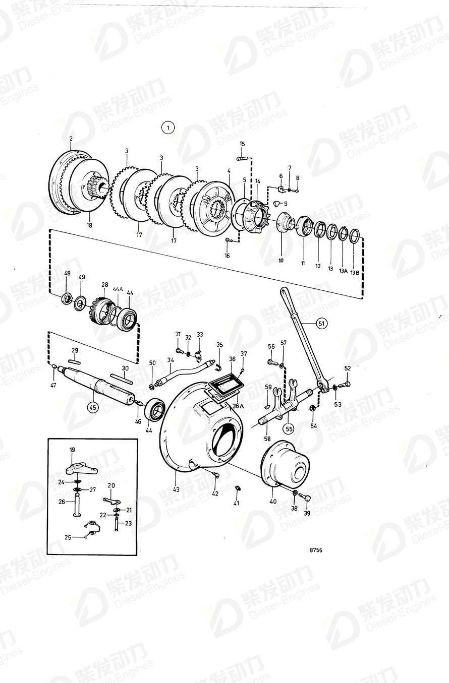 VOLVO Bearing 847732 Drawing